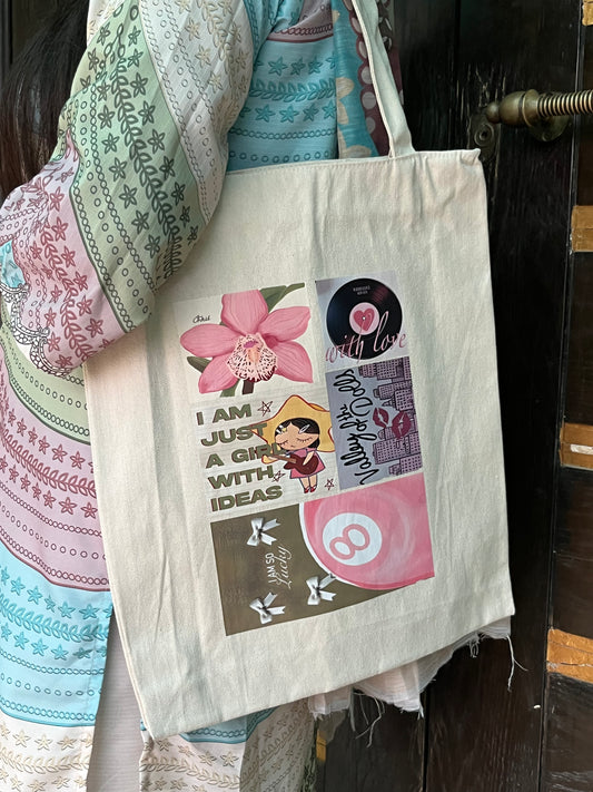 Daydream Tote | Girlhood Aesthetic Canvas Tote Bag by Canvella